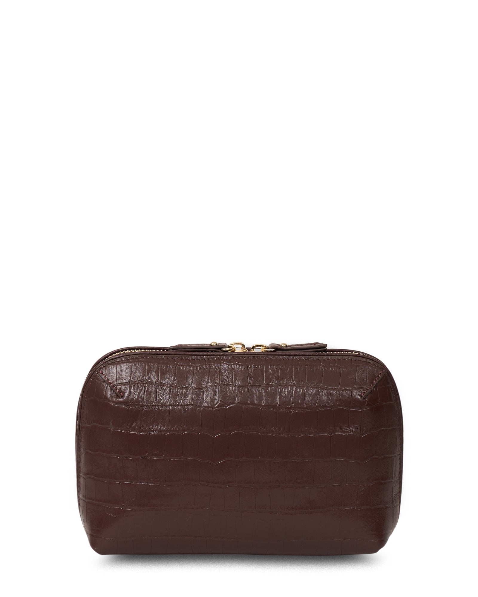 Tate Tech Pouch - Espresso Croc