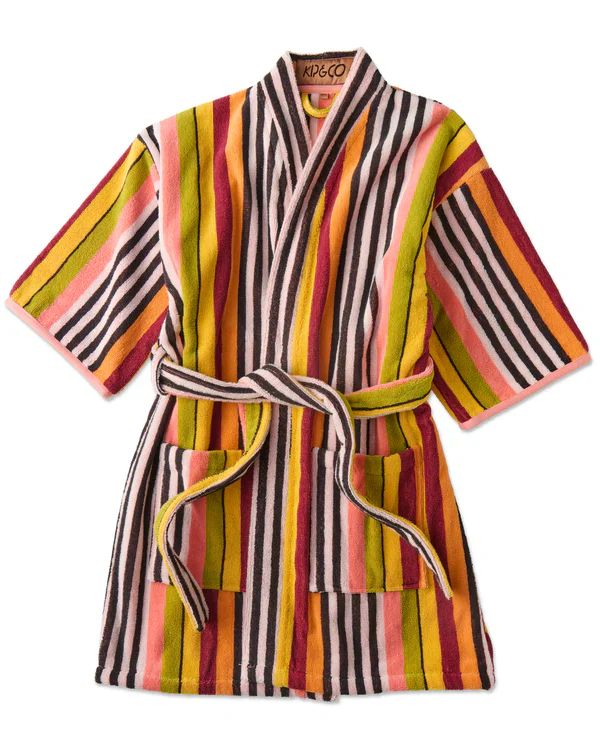 Terry Mini Bath Robe - Casablanca