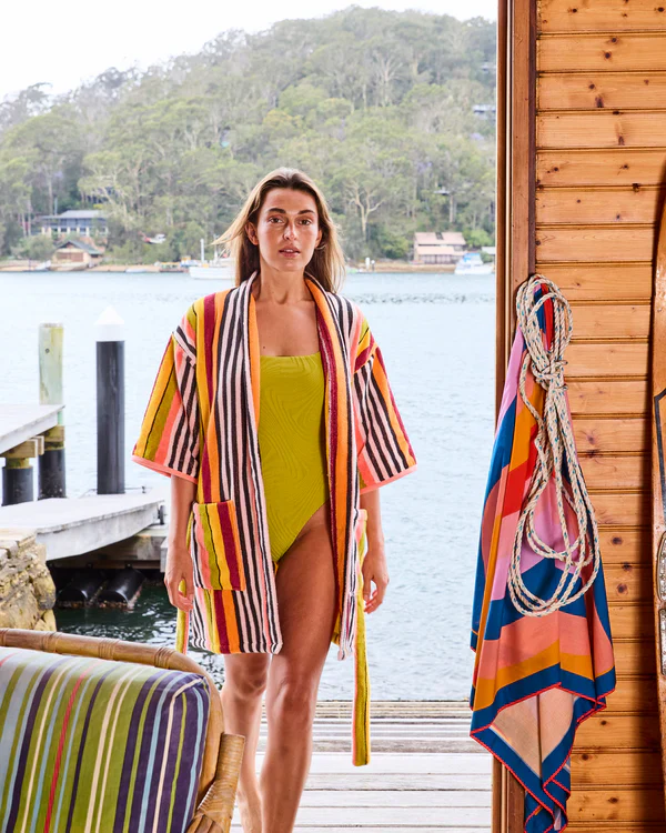Terry Mini Bath Robe - Casablanca - Image 2