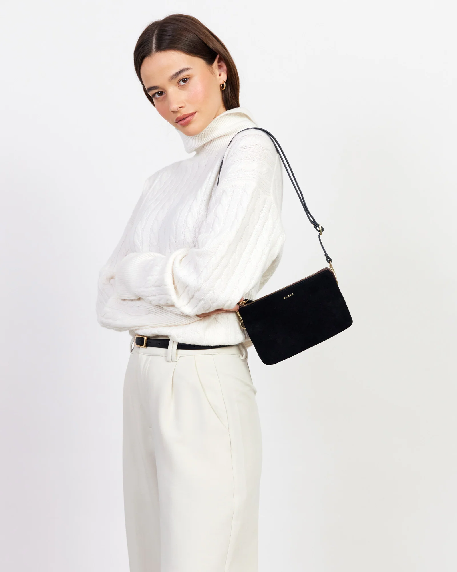 Tilly Crossbody - Black Suede - Image 2