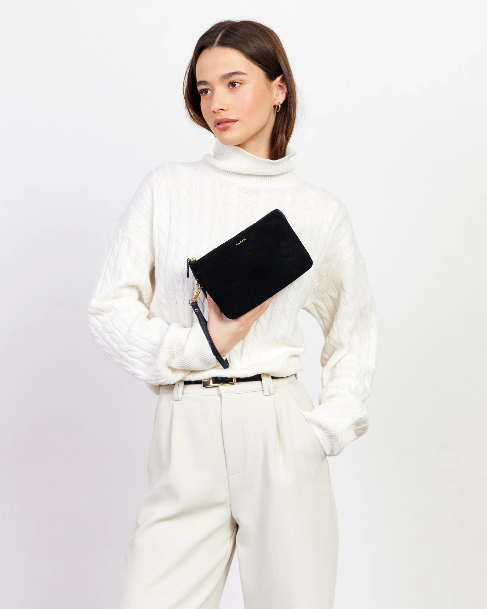 Tilly Crossbody - Black Suede - Image 5