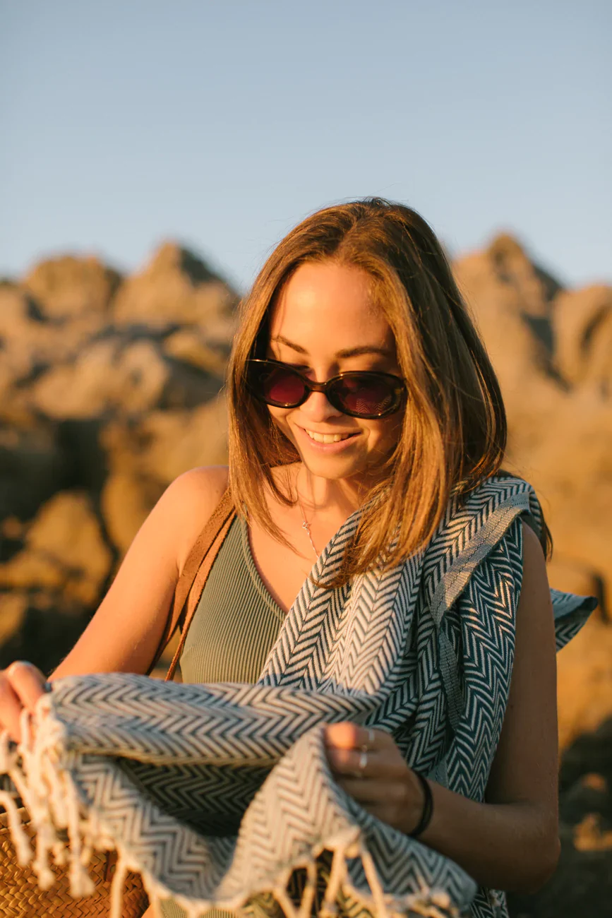Turkish Beach Towel - Ocean - Image 5