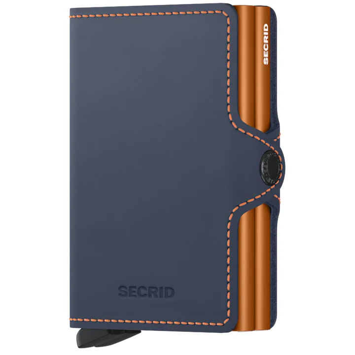 Twinwallet - Matte Night Blue-Orange
