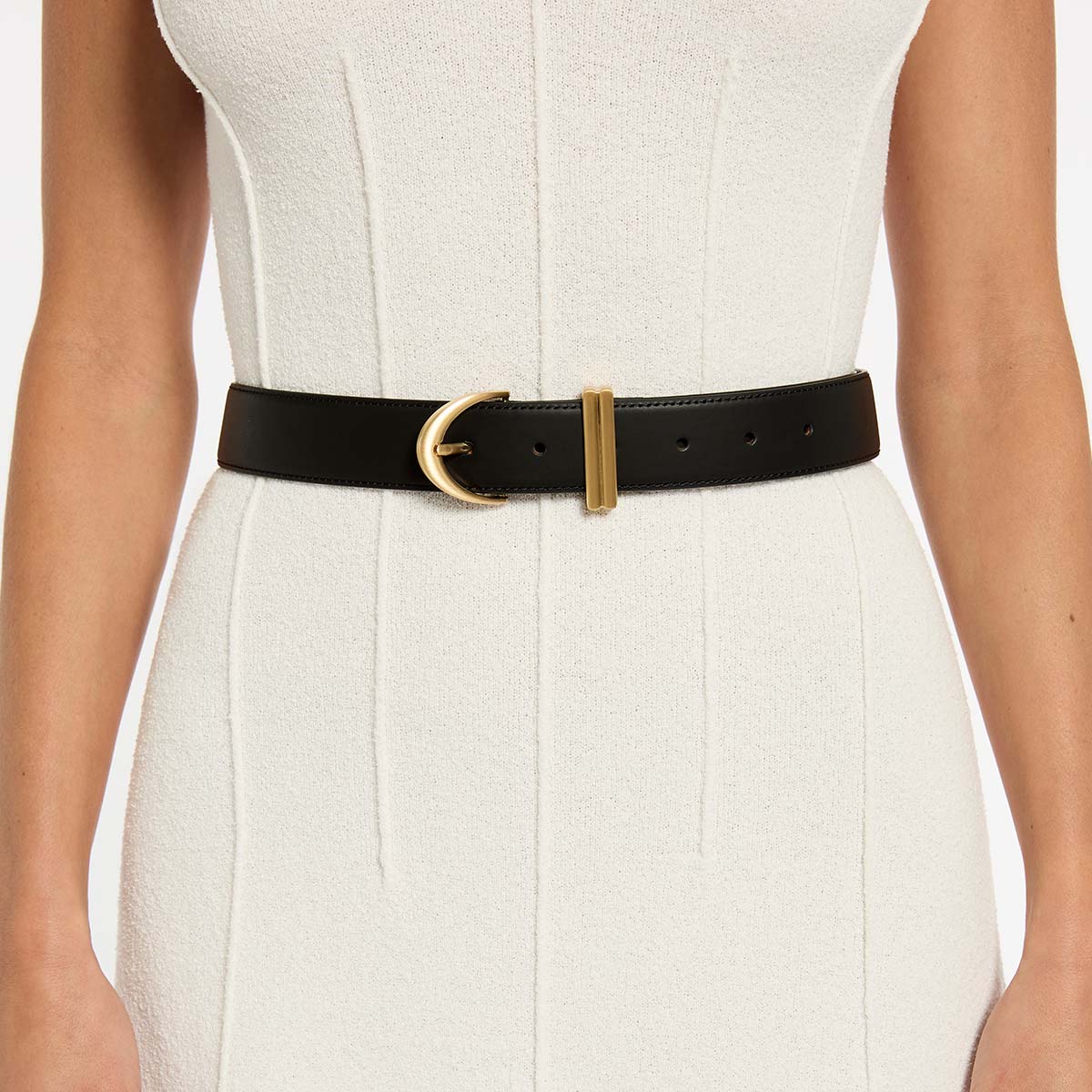 Under Your Spell Belt - Black Nappa/Gold - Image 4