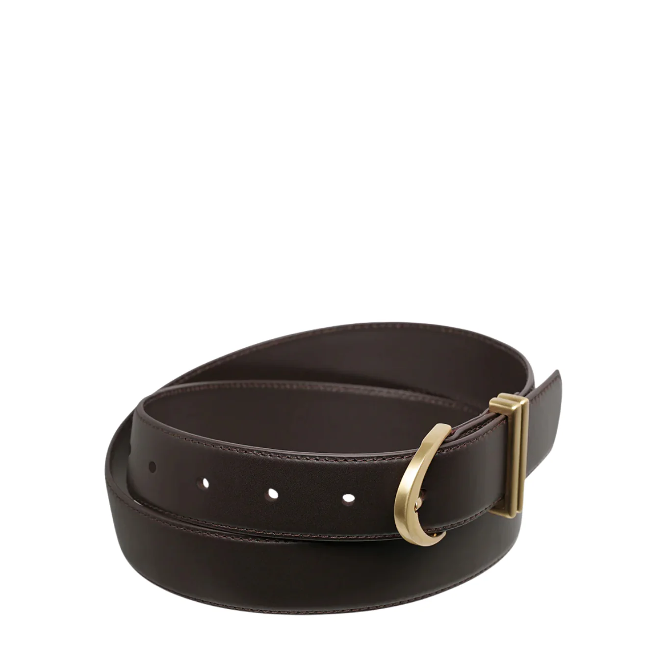 Under Your Spell Belt - Choc Nappa/Gold - Image 4