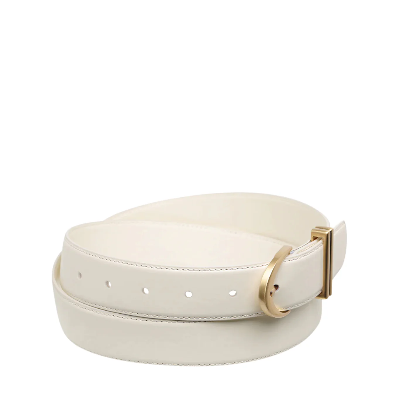 Under Your Spell Belt - Ivory Nappa/Gold - Image 4