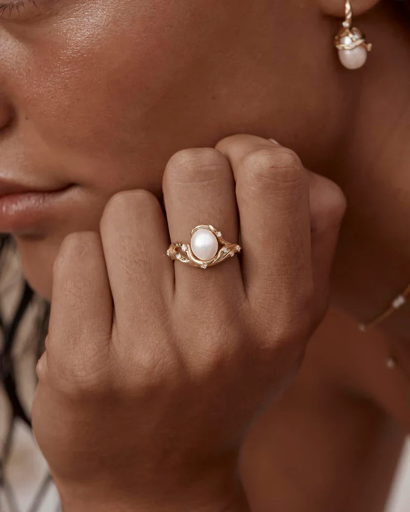 Vermeil Dive Into Serenity Pearl Ring - Image 2
