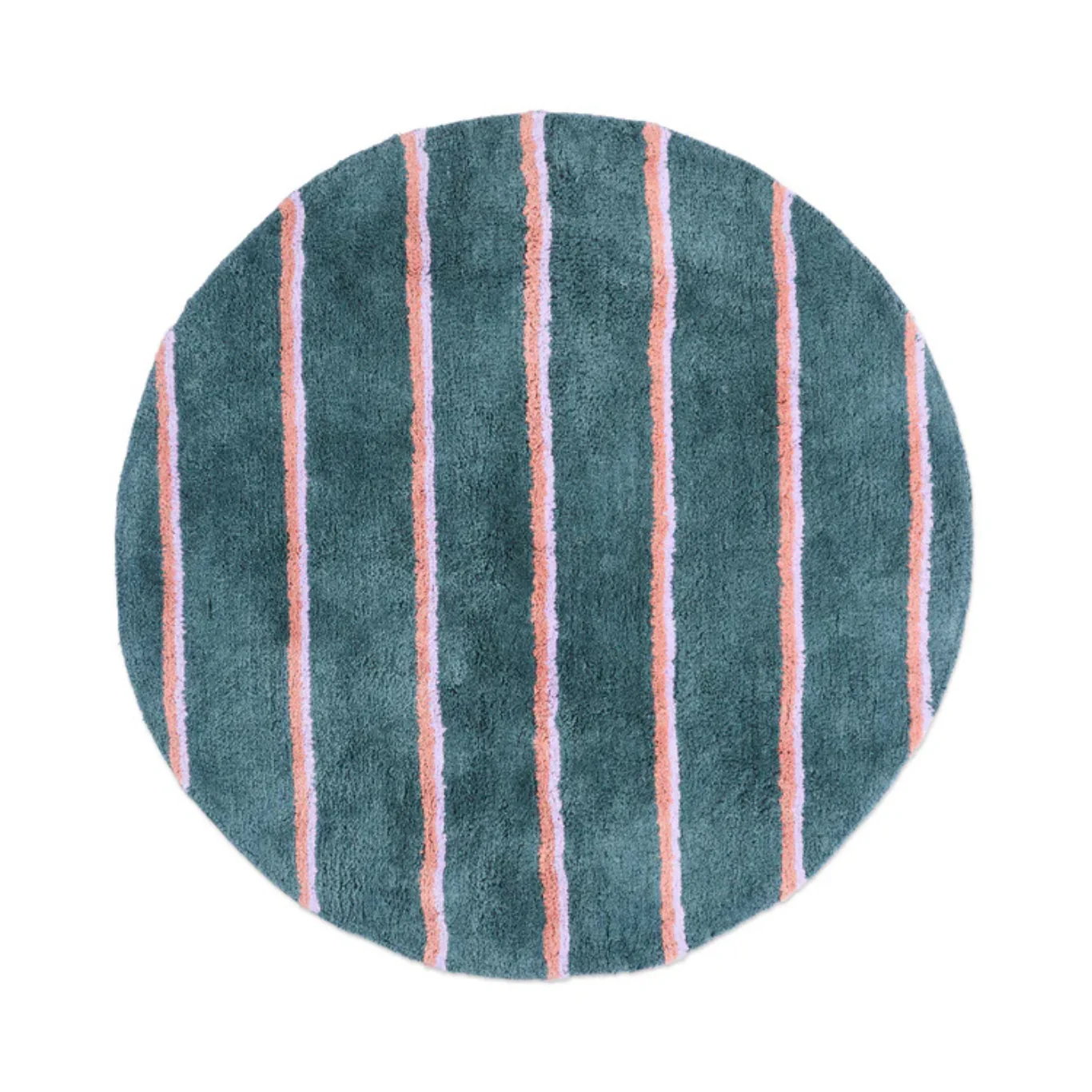 Round Bath Mat - Wakame Crush Stripe