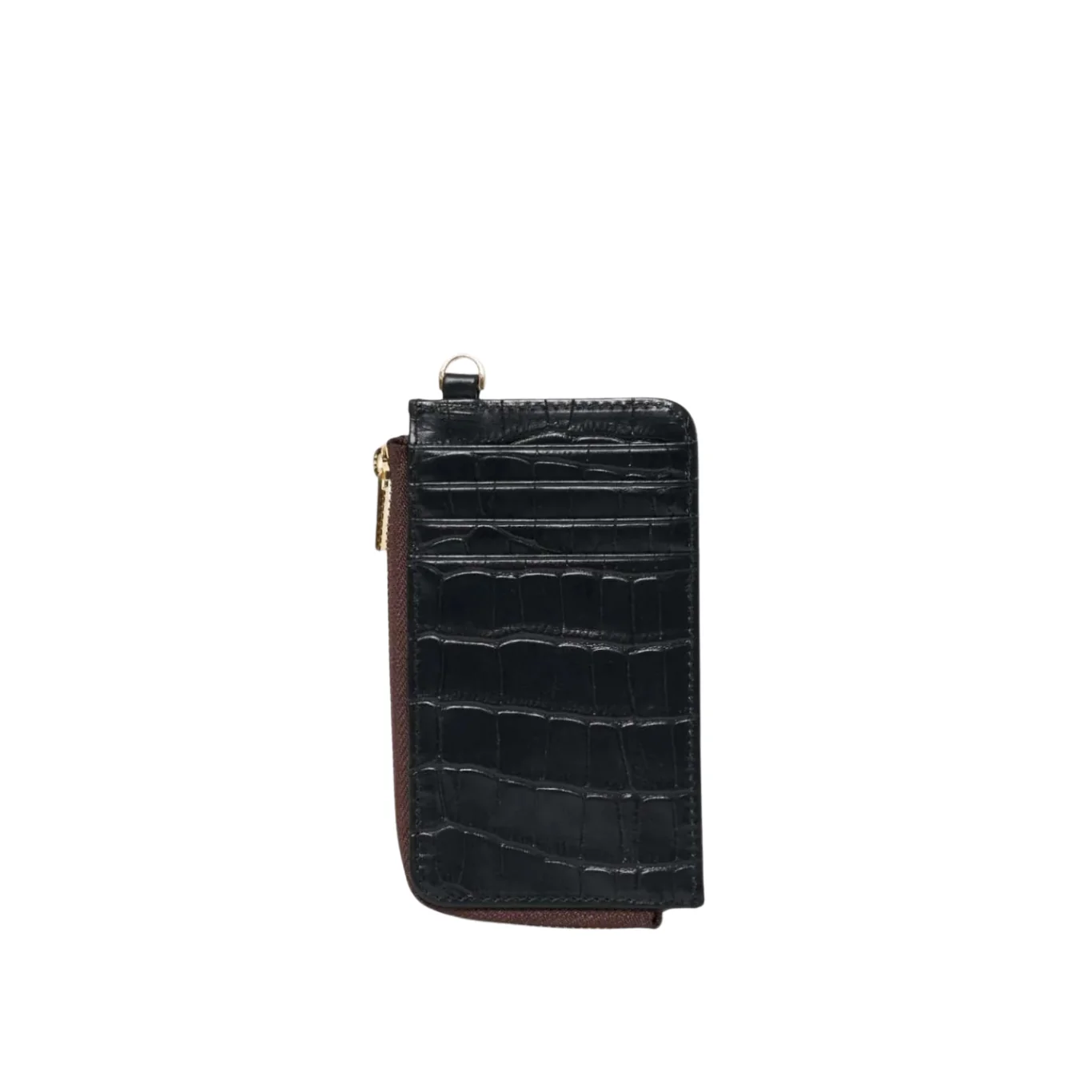 Winona Card Holder - Black Croc - Image 2