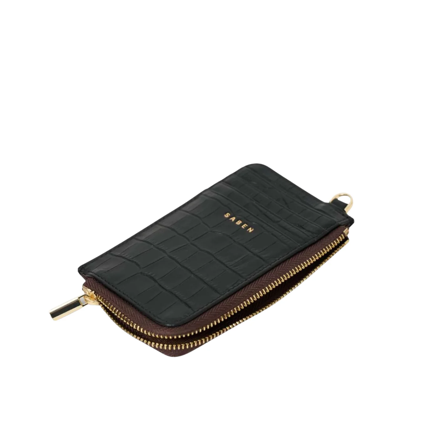 Winona Card Holder - Black Croc - Image 3