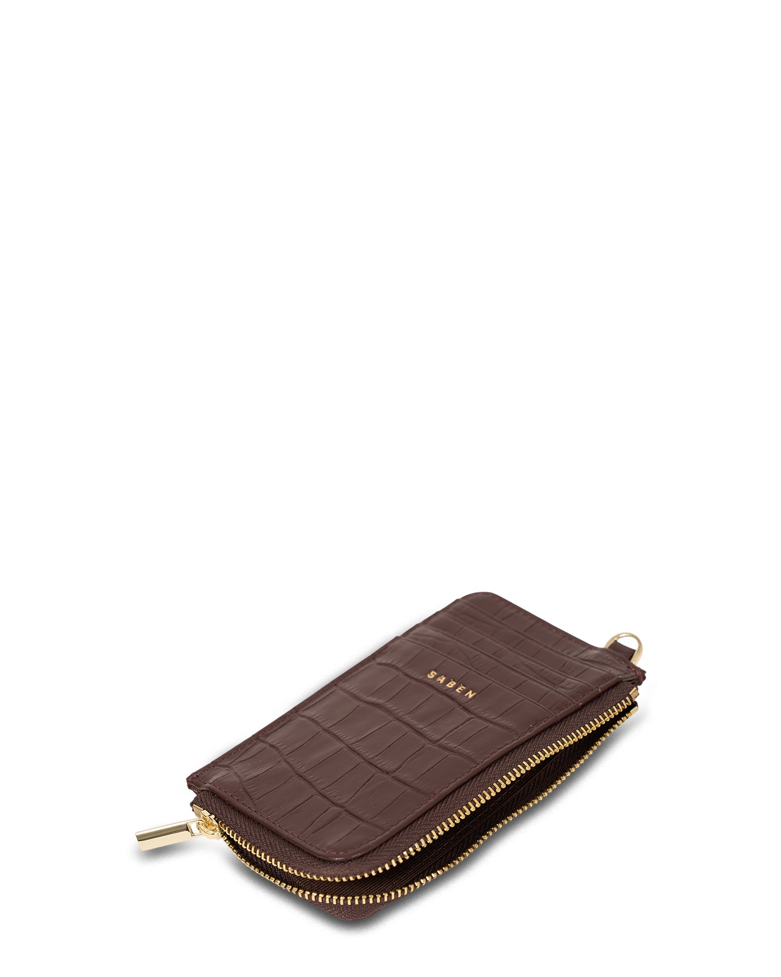 Winona Card Holder - Espresso Croc - Image 3