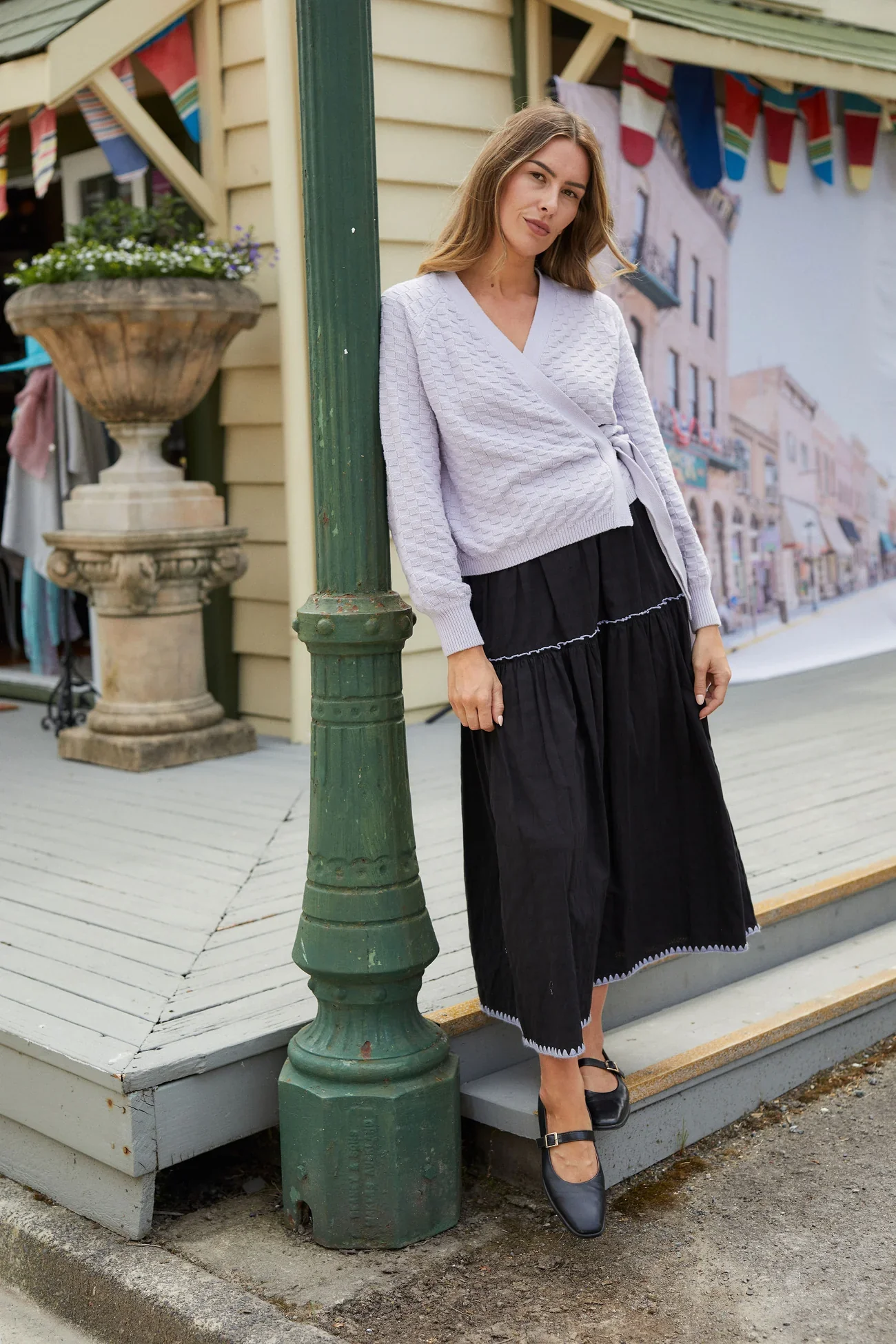 Wrapt Cardigan - Lilac - Image 2