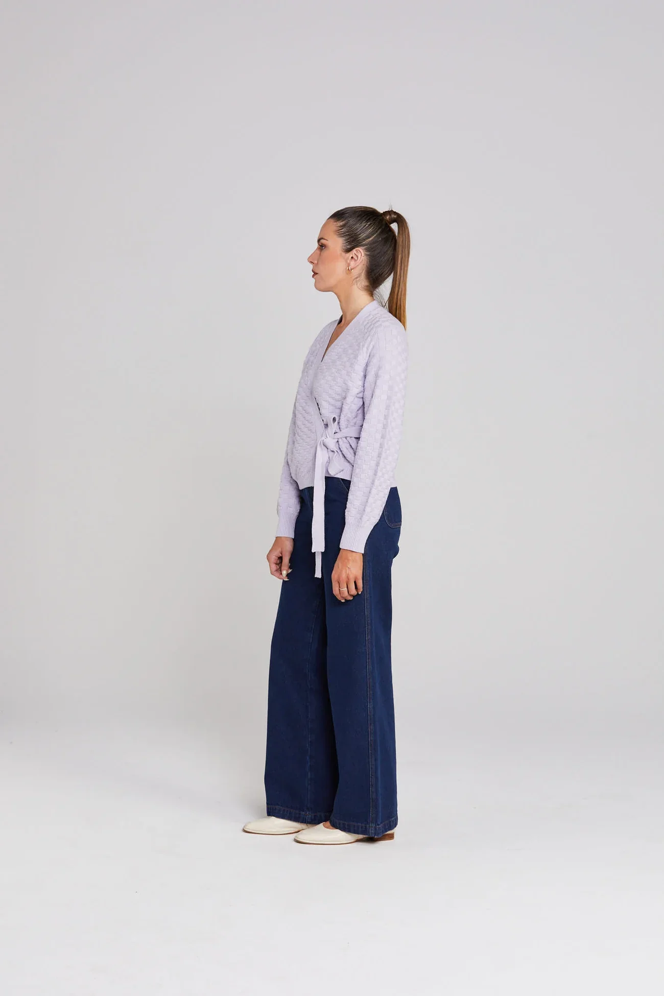 Wrapt Cardigan - Lilac - Image 6