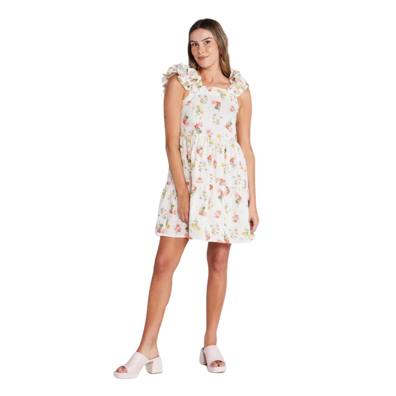 Zig Ruffle Dress - Summer Haven