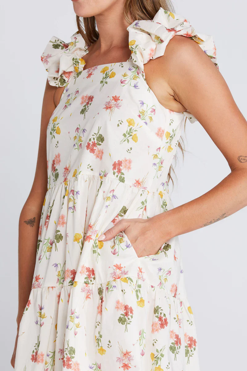 Zig Ruffle Dress - Summer Haven - Image 5