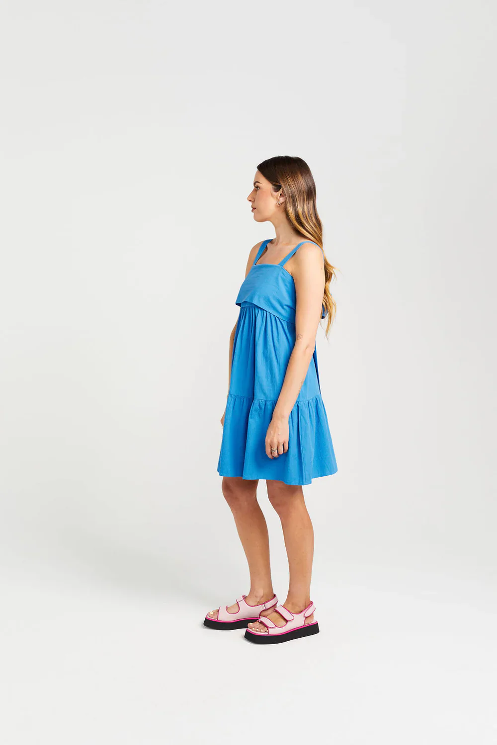 Zigged Dress - Marine - Image 4